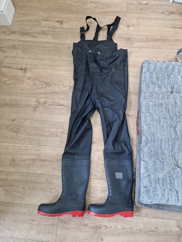 New black safety waders - black,
