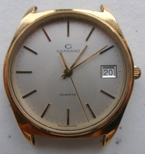 GARRARD QUARTZ WATCH - 7 JEWEL SWISS 555112 MOVEMENT - GOLD PLATED WRISTWATCH