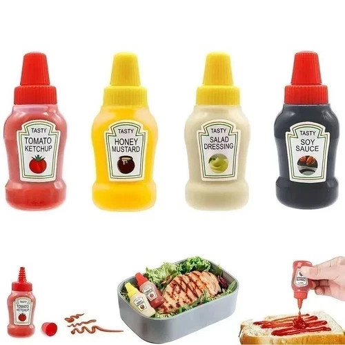 4pcs mini ketchup sauce - ketchup,