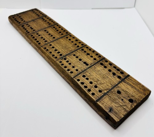 Handmade wooden cribbage board - wooden,