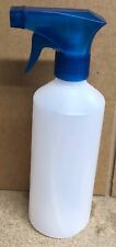 500ml HDPE Empty Clear Plastic Bottles Spray Bottle Blue Trigger Pump 