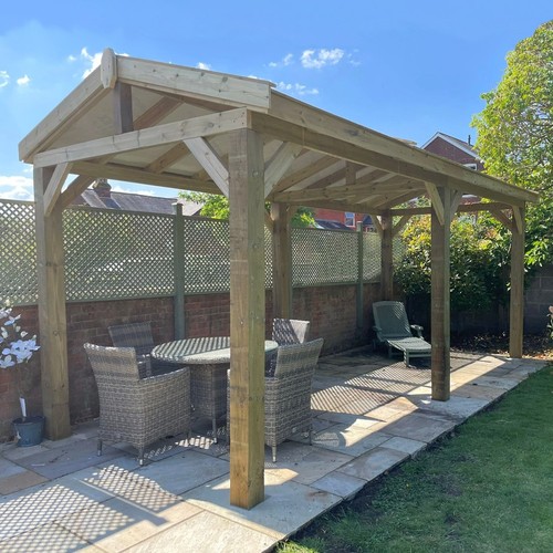 Heavy duty wood carport garden - heavy,