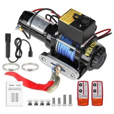 Electric Winch 12V 4500lb Steel Rope Wireless Remote Control Trailer Boat ATV UK