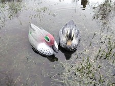 2 x Teal Decoy Floating Ducks 
