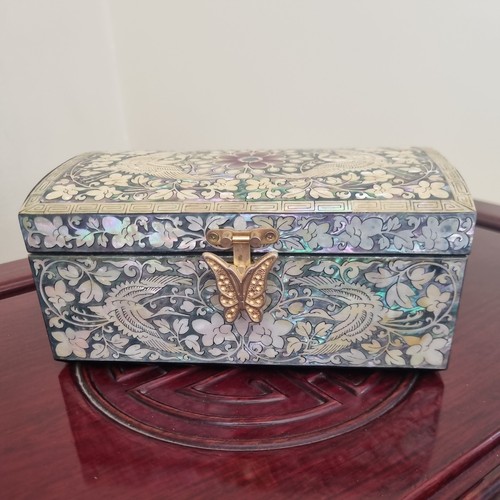 Vintage korean lacquer box - vintage,