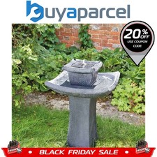Smart Garden Solar Pagoda Oriental Garden Water Feature Fountain Bird Bath