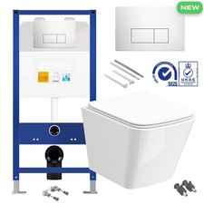 Square Rimless Wall Hung