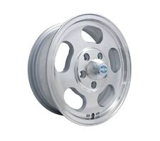 Empi Dish Wheels 15" x 5.5J 5x112 PCD ET 23 With Chrome Cap and Valve Stems 
