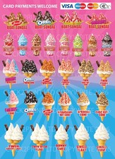 soft serve ice cream menu SIGN