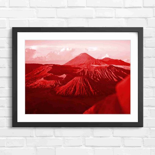 Javanese volcano range - volcano, sunrise