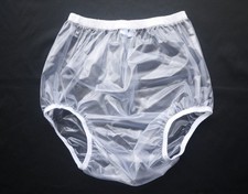 Unisex Adult Waterproof Vinyl Incontinence Pants Plastic Knickers Underwear UK&