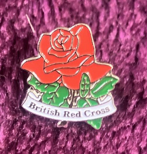 Charity pin badge british - charity, red