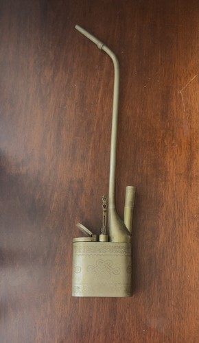 Antique brass etched oriental - brass,