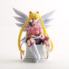 Sailor Moon with Sailor Chibi Moon Figures Collection Model Toys 16Cm