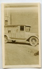 Old 1920s Hearse Funeral Coach Vintage 1920s Snapshot Photo