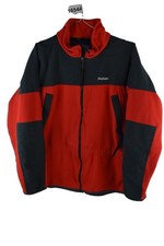 ROHAN Red Fleece Jacket size S Mens Full Zip Jumper Casual Outdoors Outerwear
