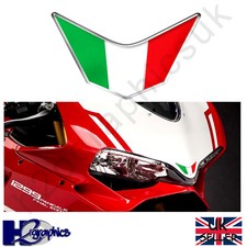 Italian Flag Fairing Decal Sticker For Ducati Aprilia MV Agusta Vespa Piaggio 