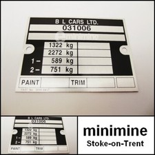 Classic Mini Chassis Plate
