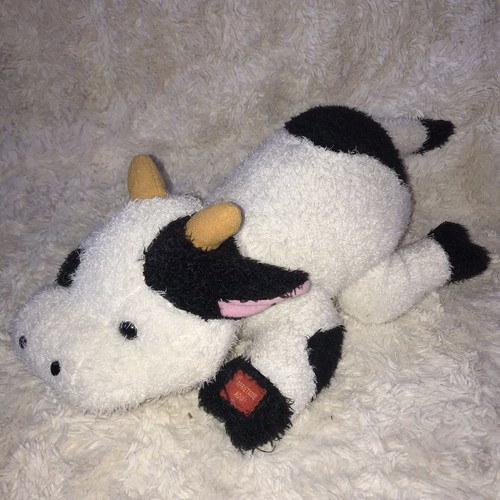 Vintage black white cow - vintage,