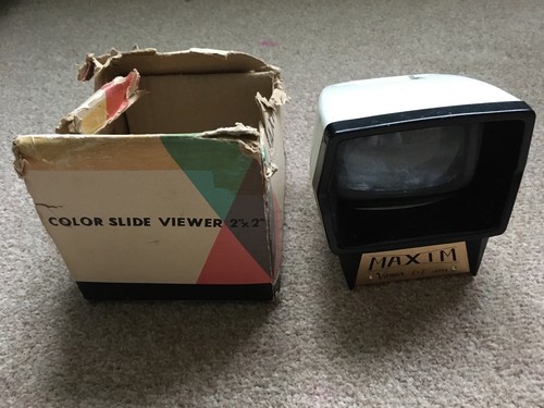 Vintage maxim colour slide - vintage,