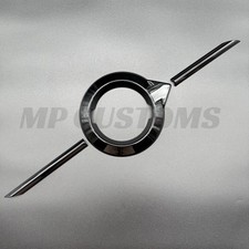 GLOSS BLACK FRONT GRILL BADGE COVER FITS VOLVO XC40 2018-2022 DECHROME BLACK OUT