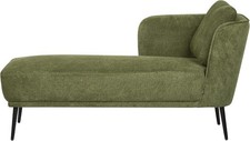 Retro Green Chaise Lounge Sofa