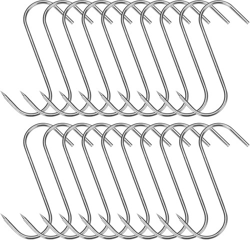 Stainless steel meat hooks 20 - meat,