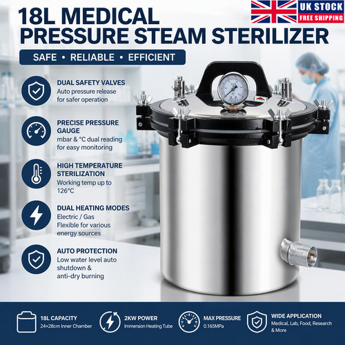 18l dental autoclave - 18l,