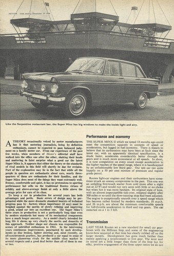 Hillman super minx - hillman, 1592