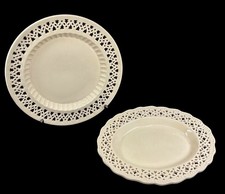 ROYAL CREAMWARE SET OF TWO VEGETABLE SERVING PLATES SH107