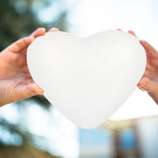  Craft Hearts Heart-Shaped Polystyrene Ball for Arts and Craft Use DIY Ornaments