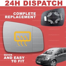 For Vauxhall Zafira B 09-14 wing mirror glass Right side Heated w/ Wide Angle