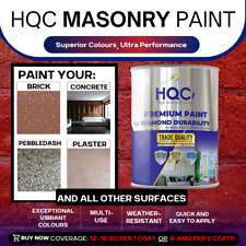 HQC Masonry Emulsion Paint - 1L to 20L - 23 Colours