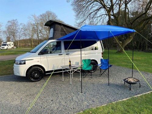 Campervan awning sun - campervan,