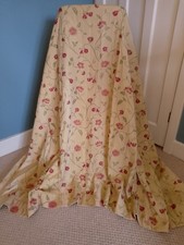 Pair of Printed Floral Gold /