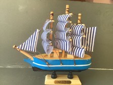 Miniature Wooden Sailing Ship