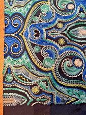 Designers Guild ‘William Yeoward-Bukhara, Ocean’  Embroidered Fabric 60131