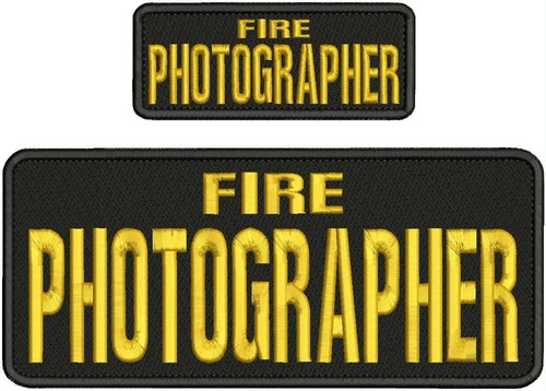 Fire photographer embroidery - photographer,