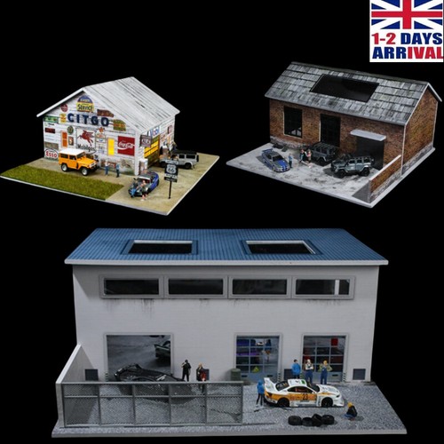 Diorama garage model - 1/64, led
