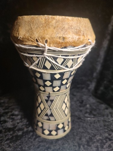 Vintage inlaid darbuka - vintage,