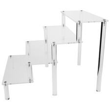  4 -Tier Stackable Cake Stand Clear Dessert Perfume Organizer Tray