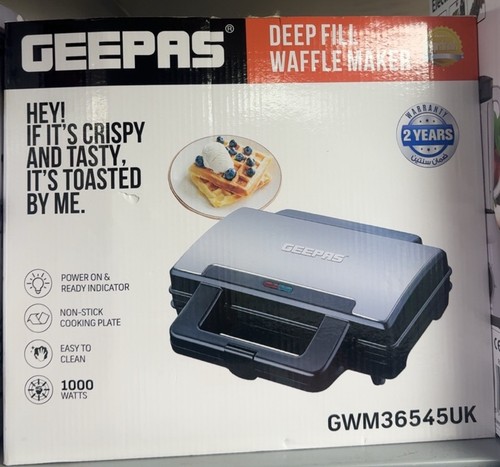 Geepas deep fill waffle maker - geepas,