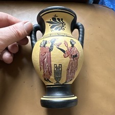 Win  Two Handled Small Greek Designed Vase/ Pot 14.5cm 