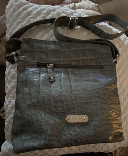 Mock croc real leather