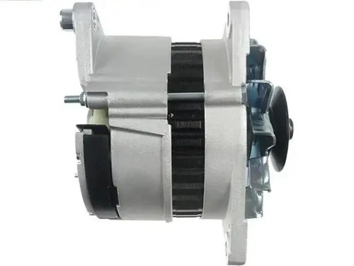 Alternator with belt pulley