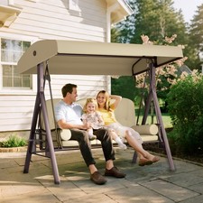 Outdoor 3 Seat Garden Swing