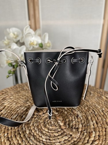Jack wills black bucket bag - wills,