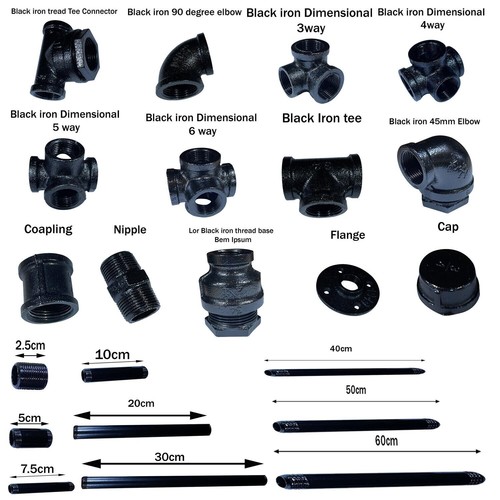 Galvanized malleable iron - 3/4",