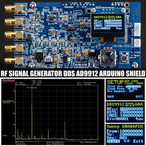 Dds ad9912 arduino shield - dds, rf