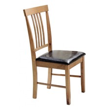 Dining Chair Oak Finish Wooden